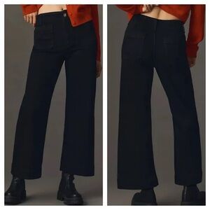 Anthropologie by Maeve Black Wide Leg Jeans Size 26